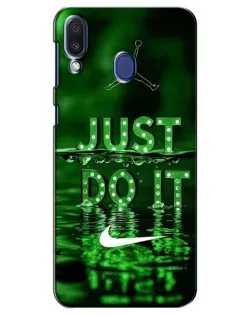 Чехол для Samsung Galaxy M20 (M205) с картинкой «Зеленый неоновый Nike»