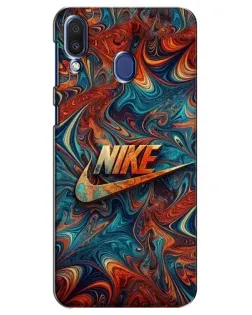 Чехол для Samsung Galaxy M20 (M205) с картинкой «Nike в абстракции»