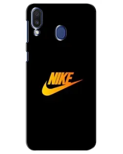 Чехол для Samsung Galaxy M20 (M205) с картинкой «Золотой логотип Nike»