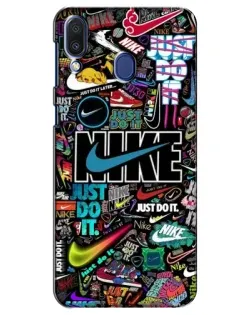 Чохол для Samsung Galaxy M20 (M205) з картинкою «Яскравий колаж Nike» Чохол для Samsung Galaxy M20 (M205) з картинкою «Яскравий колаж Nike»