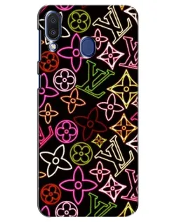 Чехол для Samsung Galaxy M20 (M205) с картинкой «Неоновый микс Nike» Чехол для Samsung Galaxy M20 (M205) с картинкой «Неоновый микс Nike»