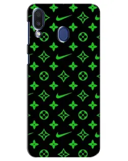 Чехол для Samsung Galaxy M20 (M205) с картинкой «Неоновый принт LV»