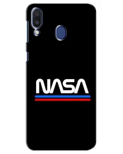 Чохол для Samsung Galaxy M20 (M205) з картинкою «NASA — класика Red Blue» Чохол для Samsung Galaxy M20 (M205) з картинкою «NASA — класика Red Blue»