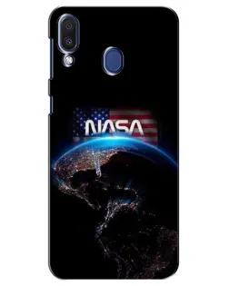 Чехол для Samsung Galaxy M20 (M205) с картинкой «Земля из космоса NASA»