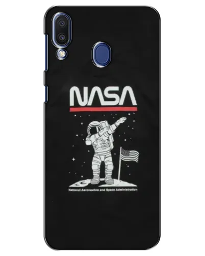 Чехол для Samsung Galaxy M20 (M205) с картинкой «NASA — шагаем по Луне»