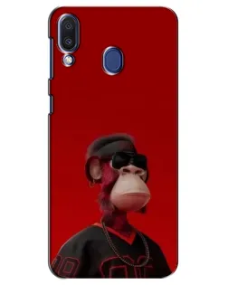 Чохол для Samsung Galaxy M20 (M205) з картинкою «Bored Ape в червоному» Чохол для Samsung Galaxy M20 (M205) з картинкою «Bored Ape в червоному»