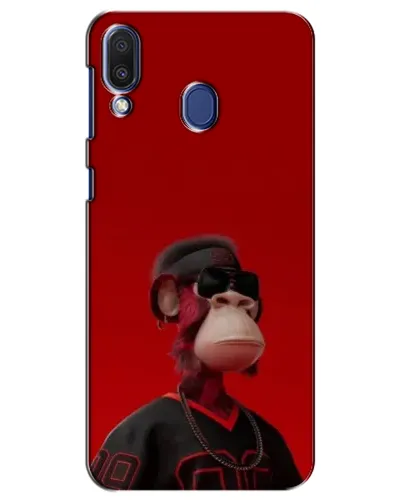 Чехол для Samsung Galaxy M20 (M205) с картинкой «Bored Ape в красном»