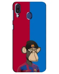 Чехол для Samsung Galaxy M20 (M205) с картинкой «Bored Ape — фанат Барсы»