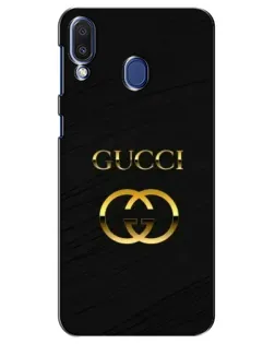 Чехол для Samsung Galaxy M20 (M205) с картинкой «Золотой логотип Gucci»
