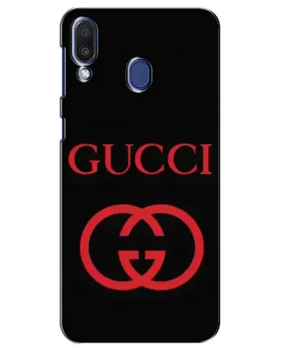 Чехол для Samsung Galaxy M20 (M205) с картинкой «Gucci — красный логотип»