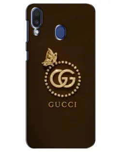Чехол для Samsung Galaxy M20 (M205) с картинкой «Gucci — золотая бабочка»