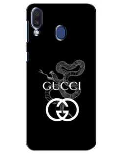 Чехол для Samsung Galaxy M20 (M205) с картинкой «Gucci — серебряная змея»