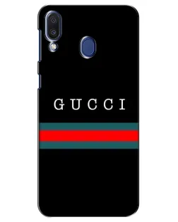 Чехол для Samsung Galaxy M20 (M205) с картинкой «Gucci — красный пояс»