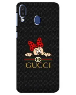 Чехол для Samsung Galaxy M20 (M205) с картинкой «Минни Маус Gucci — черный»