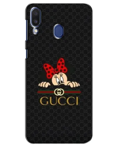 Чехол для Samsung Galaxy M20 (M205) с картинкой «Минни Маус Gucci — черный»