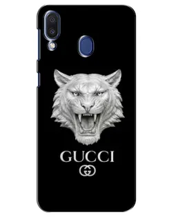 Чохол для Samsung Galaxy M20 (M205) з картинкою «Gucci — срібний лев» Чохол для Samsung Galaxy M20 (M205) з картинкою «Gucci — срібний лев»