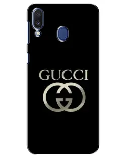 Чохол для Samsung Galaxy M20 (M205) з картинкою «Gucci — золото на чорному» Чохол для Samsung Galaxy M20 (M205) з картинкою «Gucci — золото на чорному»