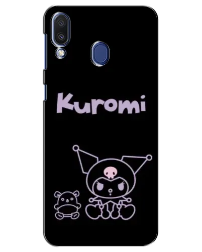 Чехол для Samsung Galaxy M20 (M205) с картинкой «Kuromi — черный минимализм»