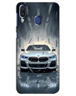 Чехол для Samsung Galaxy M20 (M205) с картинкой «BMW в свете фар»