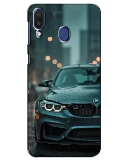 Чехол для Samsung Galaxy M20 (M205) с картинкой «BMW в огнях города»