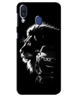 Чехол для Samsung Galaxy M20 (M205) с картинкой «BMW и лев»