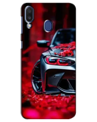 Чехол для Samsung Galaxy M20 (M205) с картинкой «Спортивная BMW и цветы» Чехол для Samsung Galaxy M20 (M205) с картинкой «Спортивная BMW и цветы»