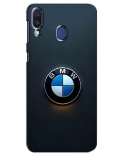 Чехол для Samsung Galaxy M20 (M205) с картинкой «Логотип BMW — минимализм»