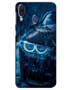 Чехол для Samsung Galaxy M20 (M205) с картинкой «BMW под дождем»