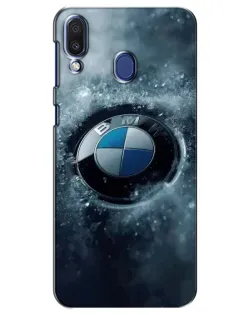 Чехол для Samsung Galaxy M20 (M205) с картинкой «Логотип BMW — лед»