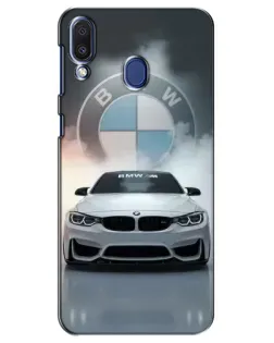 Чехол для Samsung Galaxy M20 (M205) с картинкой «BMW в белом дыму»