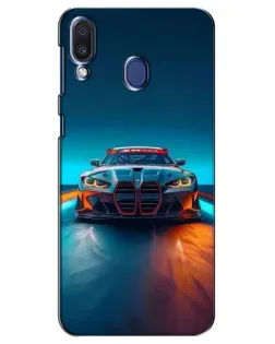 Чехол для Samsung Galaxy M20 (M205) с картинкой «BMW — огни неона»