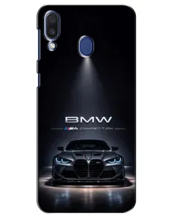 Чехол для Samsung Galaxy M20 (M205) с картинкой «BMW сквозь ночной город»