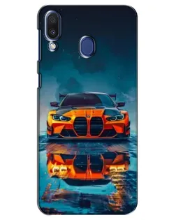 Чехол для Samsung Galaxy M20 (M205) с картинкой «BMW — золотая эмблема»