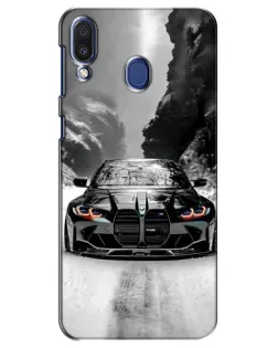 Чехол для Samsung Galaxy M20 (M205) с картинкой «BMW — акварельный дрифт»