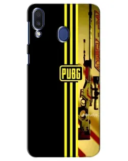 Чехол для Samsung Galaxy M20 (M205) с картинкой «PUBG — камуфляжный шлем»