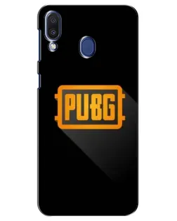 Чехол для Samsung Galaxy M20 (M205) с картинкой «PUBG — рамка лого»