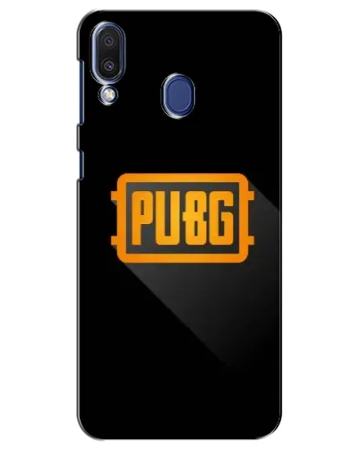 Чехол для Samsung Galaxy M20 (M205) с картинкой «PUBG — рамка лого»