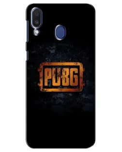 Чехол для Samsung Galaxy M20 (M205) с картинкой «PUBG — золотой логотип»
