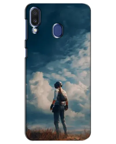 Чехол для Samsung Galaxy M20 (M205) с картинкой «Герой PUBG на скале»