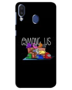 Чехол для Samsung Galaxy M20 (M205) с картинкой «Логотип Among Us» Чехол для Samsung Galaxy M20 (M205) с картинкой «Логотип Among Us»