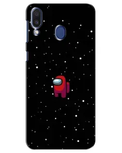 Чехол для Samsung Galaxy M20 (M205) с картинкой «Красный Among Us»