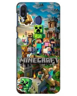 Чехол для Samsung Galaxy M20 (M205) с картинкой «Замок Minecraft»