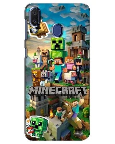 Чехол для Samsung Galaxy M20 (M205) с картинкой «Замок Minecraft»
