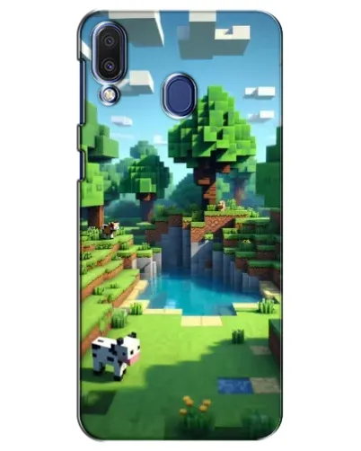 Чехол для Samsung Galaxy M20 (M205) с картинкой «Minecraft летний день»