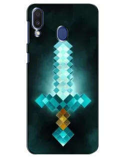 Чехол для Samsung Galaxy M20 (M205) с картинкой «Алмазный меч неон»