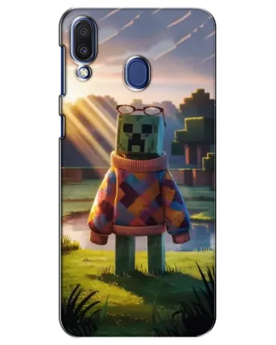 Чехол для Samsung Galaxy M20 (M205) с картинкой «Крипер в свитере»