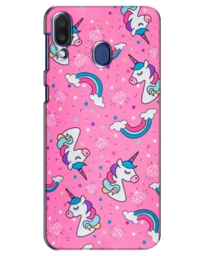 Чехол для Samsung Galaxy M20 (M205) с картинкой «Unicorn паттерн розовый» Чехол для Samsung Galaxy M20 (M205) с картинкой «Unicorn паттерн розовый»