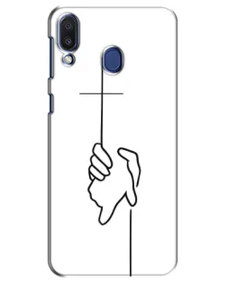 Чехол для Samsung Galaxy M20 (M205) с картинкой «Рука держит»