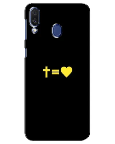 Чехол для Samsung Galaxy M20 (M205) с картинкой «Сердце и Крест»