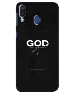 Чехол для Samsung Galaxy M20 (M205) с картинкой «GOD — Бог над всем»